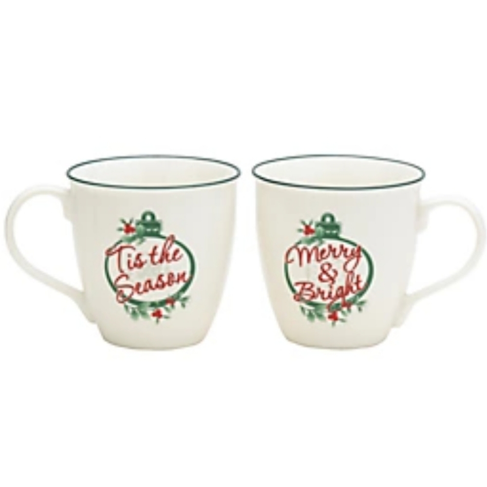 Pfaltzgraff SET OF 2, 20 oz Christmas Mugs